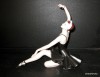 Porcelánová soška - Sedící baletka  22206 natur + fond černý + zlato