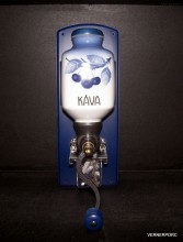 Nástěnný kávomlýnek, dekor Blue Cherry