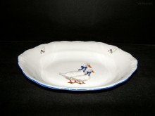 Porcelánová ošatka na chleba Ofelie 313, dekor husa 36cm
