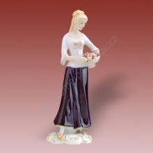 Porcelánová soška - Dívka s hrozny 22225 isis