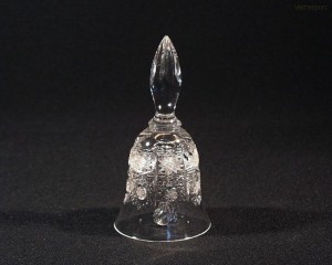 Křišťálový broušený zvonek 17010/57001/126  13cm.