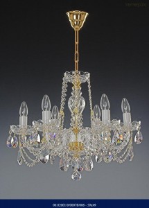 Křišťálový lustr 6-ramenný 02001/00078/006 59x49cm
