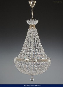 Křišťálový lustr brilliant silver color 02001/10113/006 45x72cm