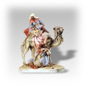 Mohamedán na velbloudu, dekor saxe