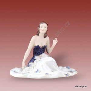 Porcelánová soška - Dívka sedící 193 isis
