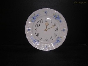 Porcelánové hodiny talířové, Bernadotte 27 cm