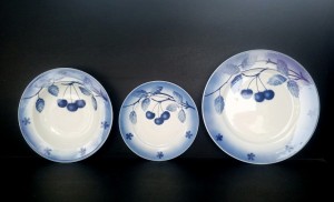 Sada talířů, porcelán Blue Cherry, 18 dílná