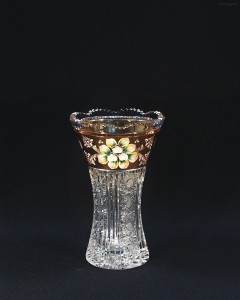 Váza křišťálová broušená 80029/57011/205 20,5 cm.