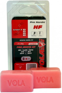 Závodní běžecký fluorový vosk červený PRO SKATE HF 225011 -5°C / 0°C 2x30g.