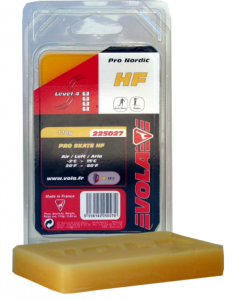 Závodní běžecký fluorový vosk žlutý PRO SKATE HF 225027 -2 °C / 15 °C 110g.
