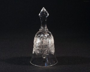 Zvonek křišťálový broušený 17058/57001/155  15,5 cm