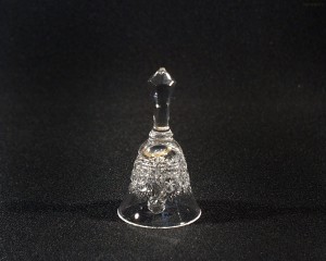 Zvonek křišťálový broušený mini 17089/57001/080 8cm