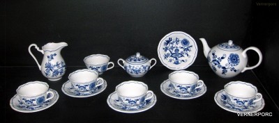 Čajová souprava Cibulák original, 15-dílná Český porcelán 