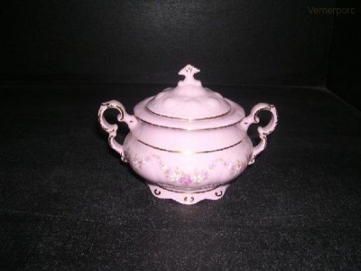 Cukřenka Sonáta 158 0,15 l. růžový porcelán Leander Loučky 