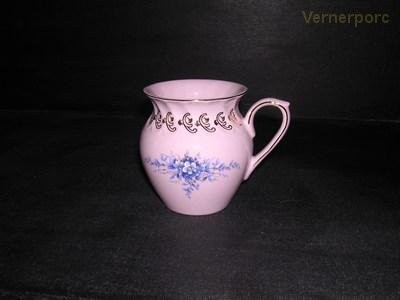 Hrnek Alba 09 0,25 l., růžový porcelán Leander Loučky 