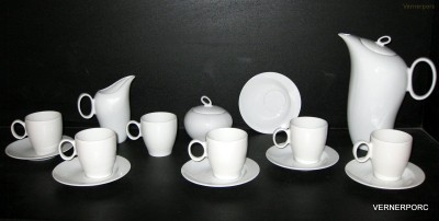 Kávová souprava Future, bílý porcelán Thun 