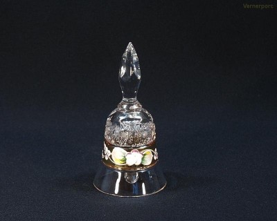 Křišťálový broušený zvonek 17010/57015/126  13cm. Tom Crystal Bohemia 