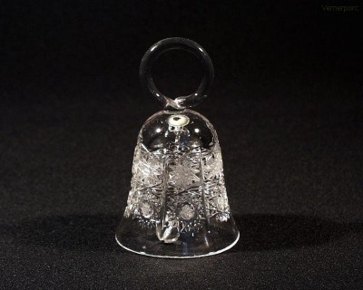 Křišťálový broušený zvonek 17094/57001/096   10cm. Tom Crystal Bohemia 