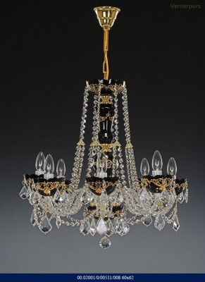 Lustr za smaltovaného skla 8-ramenný 60x62cm Tom Crystal Bohemia 
