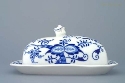 Máslenka hranatá velká cibulák 250 g. 7233 Český porcelán 