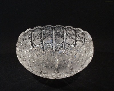 Mísa křišťálová broušená 60382/57001/205  20,5cm Tom Crystal Bohemia 