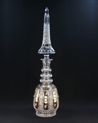 Perská láhev křišťálová broušená 40295/57113/260  2,6l. Tom Crystal Bohemia 