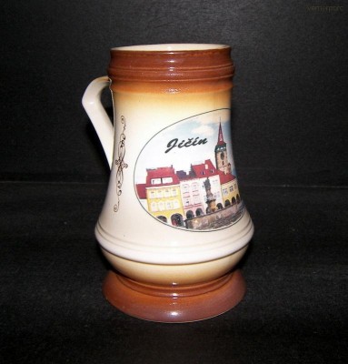 Pivní korbel projmutý  0,5l. Jičín ZD 