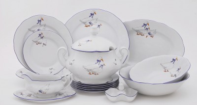 Porcelánová jídelní souprava Mary Anne 807 husy 25d. Leander Loučky 