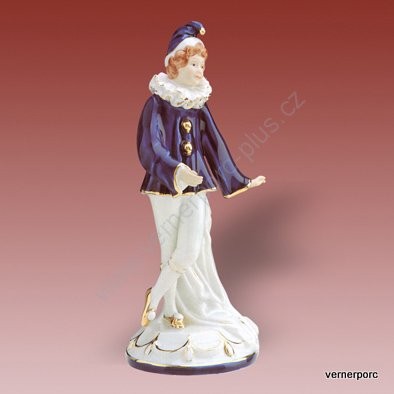 Porcelánová soška Pierota Royal Dux Bohemia 