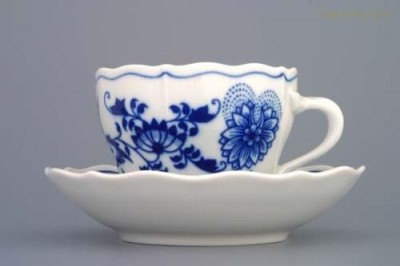 Šálek s podšálkem  A2 + B 0,17 l. Český porcelán 