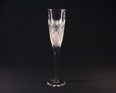 Šampaňská flétna křišťálová broušená 10259/56523/185 185ml. 6ks. Tom Crystal Bohemia 