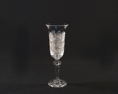 Šampaňská flétna Laura křišťálová broušená 02116/57001/150 150ml. 6ks. Tom Crystal Bohemia 