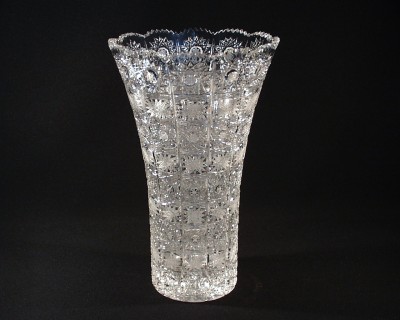 Váza křišťálová broušená 80018/57001/305  30cm. Tom Crystal Bohemia 