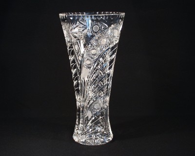 Váza křišťálová broušená 80019/35003/355  35cm. Tom Crystal Bohemia 
