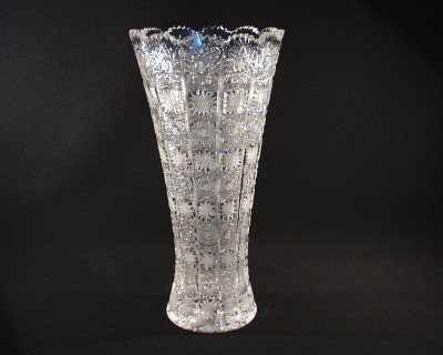 Váza křišťálová broušená 80019/57001/355  35cm. Tom Crystal Bohemia 