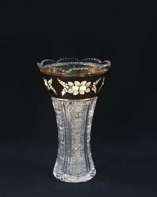 Váza křišťálová broušená 80021/57011/255  25cm. Tom Crystal Bohemia 