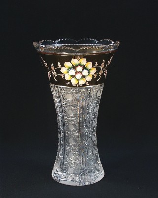 Váza křišťálová broušená 80021/57011/305  30cm. Tom Crystal Bohemia 