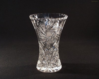 Váza křišťálová broušená 80029/26008/180 18cm. Tom Crystal Bohemia 