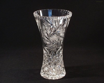 Váza křišťálová broušená 80029/26008/230 23cm. Tom Crystal Bohemia 