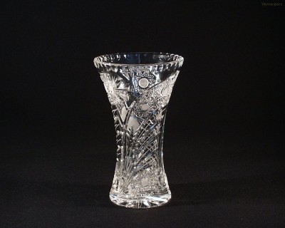 Váza křišťálová broušená 80029/35003/205 20,5 cm. Tom Crystal Bohemia 
