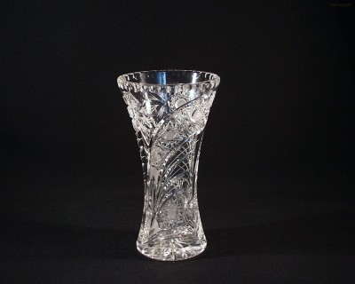 Váza křišťálová broušená 80029/35003/230 23 cm. Tom Crystal Bohemia 