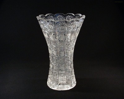 Váza křišťálová broušená 80029/57001/280 28 cm. Tom Crystal Bohemia 