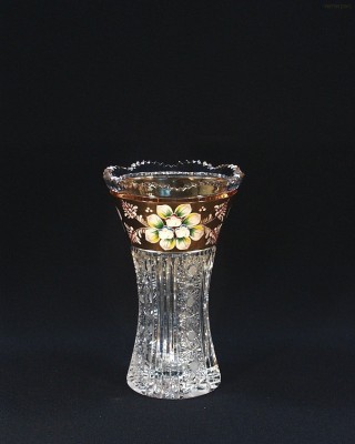 Váza křišťálová broušená 80029/57011/205 20,5 cm. Tom Crystal Bohemia 