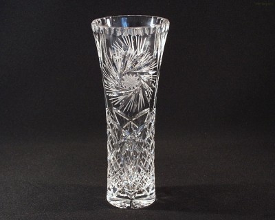 Váza křišťálová broušená 80045/26008/250  25cm. Tom Crystal Bohemia 