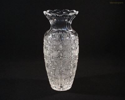 Váza křišťálová broušená 80548/57001/255  25cm. Tom Crystal Bohemia 