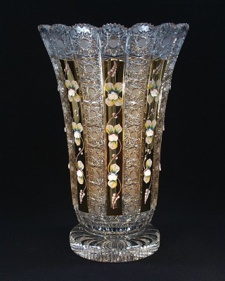 Váza křišťálová broušená 80838/57113/405  40cm Tom Crystal Bohemia 