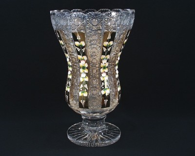 Váza křišťálová broušená 83040/57113/405 40,5cm Tom Crystal Bohemia 