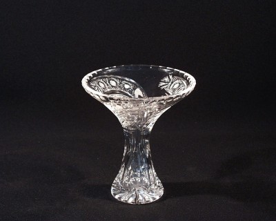 Váza křišťálová broušená Tanečnice 80080/35003/155 15,5cm, dekor páv Tom Crystal Bohemia 