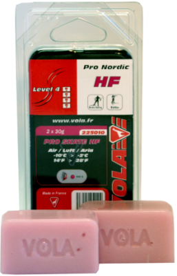 Závodní běžecký fluorový vosk fiaolový PRO SKATE HF 225010 -10 °C / -2 °C 2x30g  