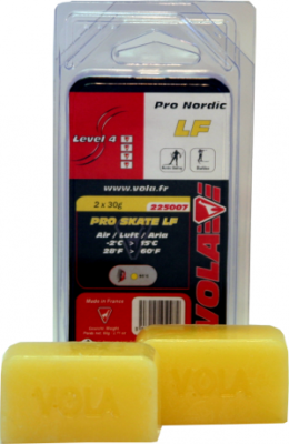 Závodní běžecký fluorový vosk PRO SKATE LF 225007 -2 °C / 15 °C 2x30g.  